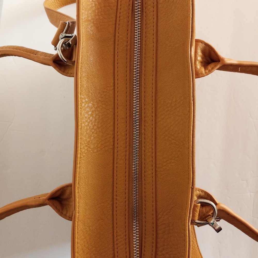 Charming Charlie Mustard Colored Handbag Purse GUC - Picture 4 of 9